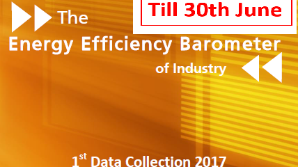 Ultima chiamata per partecipare - Barometro dell'efficienza energetica dell'industria 2017 (anche in SWE, SP, ...)