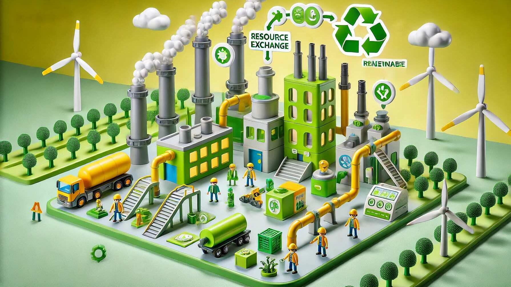 Aproveitar a simbiose industrial para o crescimento sustentável e as economias circulares